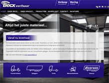 Tablet Screenshot of becxverhuur.nl